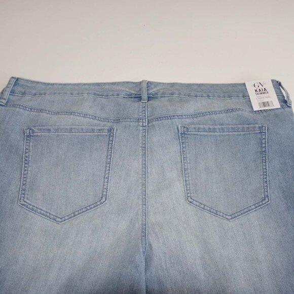 Gloria Vanderbilt Women's Kaia Skimmer Capri Jeans Size 22W NWT Blue High Rise - Picture 7 of 8